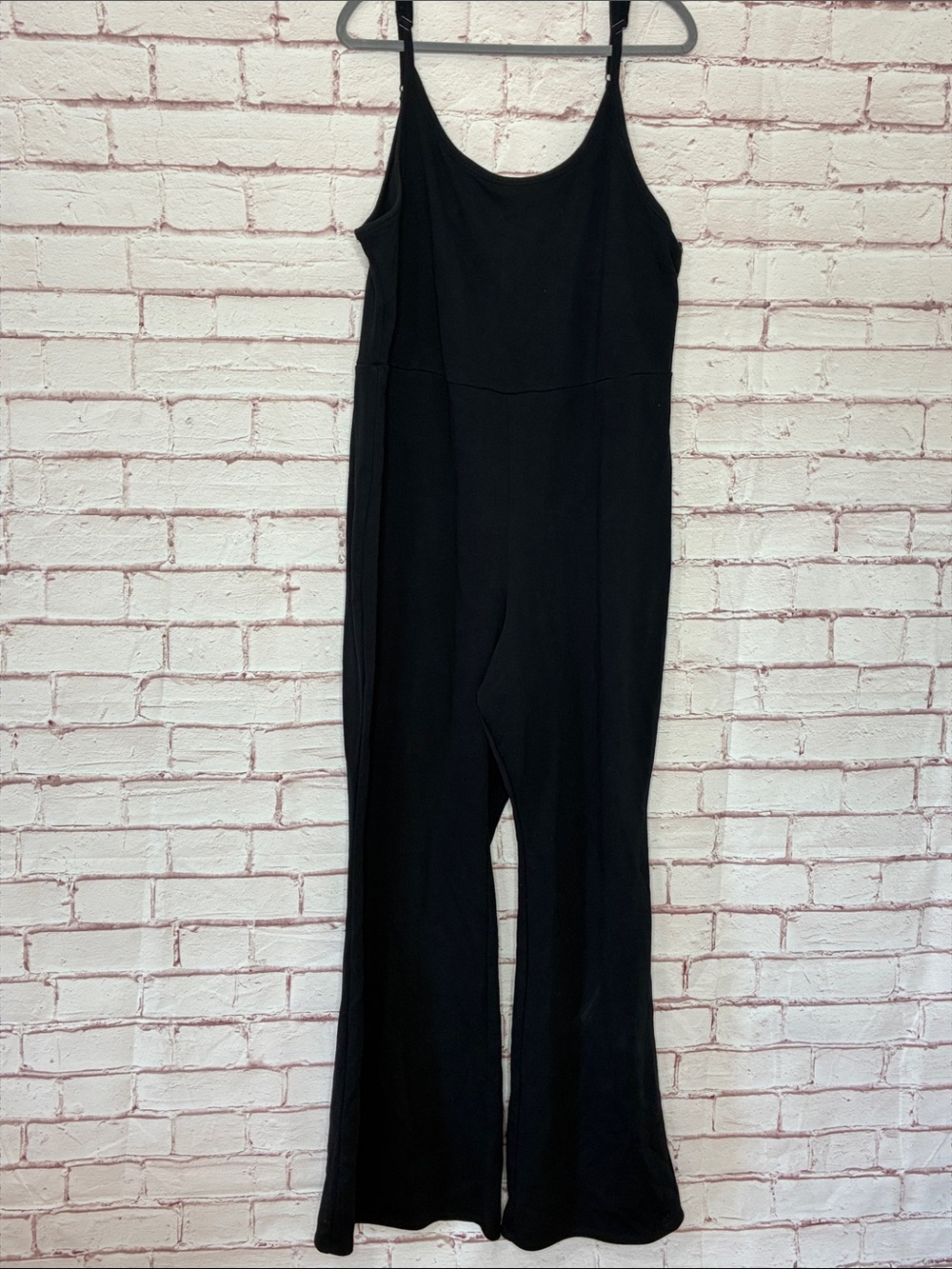 Good American Compression Terry Scoop Jumpsuit in Black001 Like New 5X - Picture 2 of 8